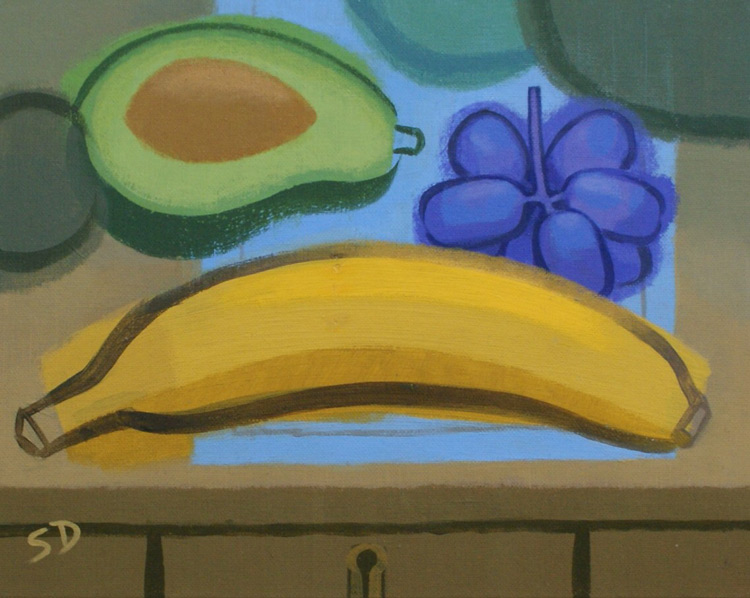 Banana, Grapes and Avocado